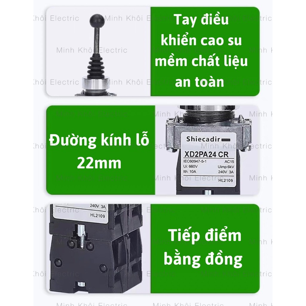 Công tắc cần gạt 2 vị trí,4 vị trí phi 22 XD2PA,công tắc cần gạt dài 2 hướng công tắc gạt giữ,công tắc hành trình gạt 4