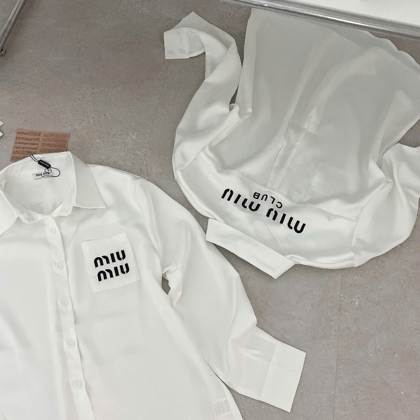 Áo Sơ Mi Mi Mi In Ngực và Lưng KCloset Somi Nữ Chất Cotton Mềm Mịn Nữ Tính NA710