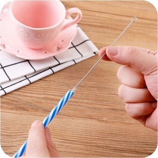 Combo 20 que cọ nhỏ rửa vệ sinh ống hút chất liệu bằng thép không gỉ,uốn cong dể dàng, kích thước 17.5cm, làm sạch