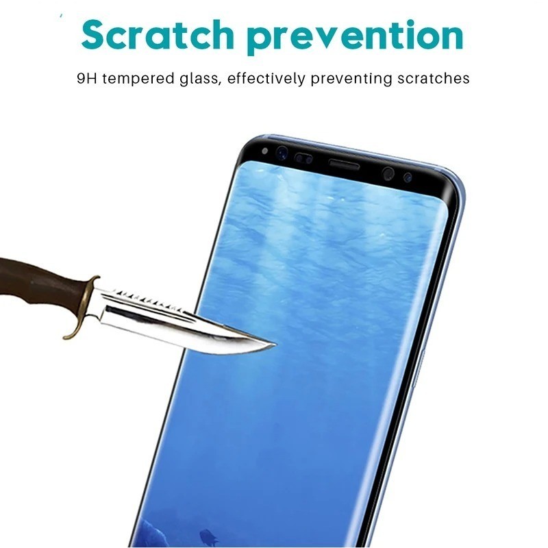 Phim Kính Cường Lực Cạnh Đen Cong 100D Cho Samsung Note S9 S8 S7 S23 S22 S21 S20 S10 S 20 10 9 8 Plus Ultra Edge 5G 4G UW Ánh Sáng Sang Trọng Chống Trầy Xước Bảo Vệ Chống Cháy Nổ