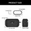 Vỏ tai nghe GODD Da chống trầy xước Tai nghe tương thích Bluetooth Vỏ silicon cho EAH-AZ100 Vỏ linh hoạt