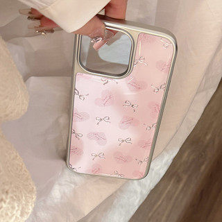 [Sheren] Ốp điện thoại Gilt Sweet Love Heart Bow Thích hợp cho i16 15 14 13 12 11 pro max Vỏ bảo vệ chống sốc