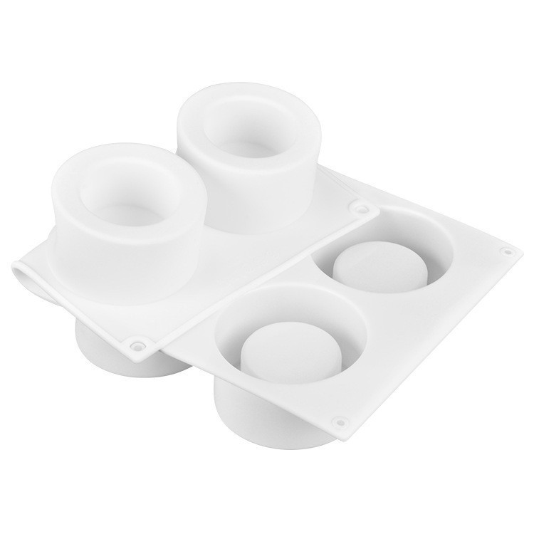 6 Khoang lõm-Convex Cup Sandwich Bánh Mousse Khuôn Silicon Rỗng Muffin Cup Silicon Pudding Khuôn Socola DIY Dụng Cụ Nướng Bánh