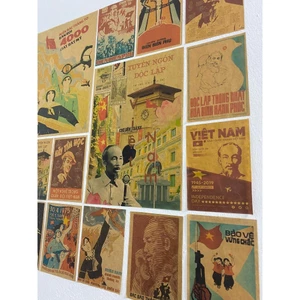 Poster A6 A4 Dán Tường Cổ Động Vintage Sẵn Keo,Hoài Niệm Lịch Sử,Decor Trang Trí Quán