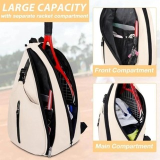 Ba lô Vợt DWELLCO Pickleball, Túi đựng vợt Tennis có thể đảo ngược mạnh mẽ, Dây kéo bền Túi cầu lông dung tích lớn dành cho nam nữ Thể thao
