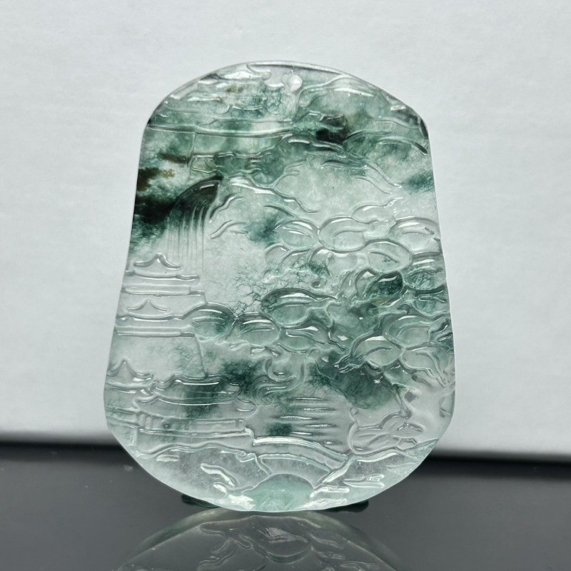 Đá Tự Nhiên Cao Đá Nổi Hoa Phong Cảnh Thương Hiệu Mặt Dây Chuyền Nam Nữ Vòng Cổ Mặt Dây Chuyền Vòng Cổ Cho Bạn Bè