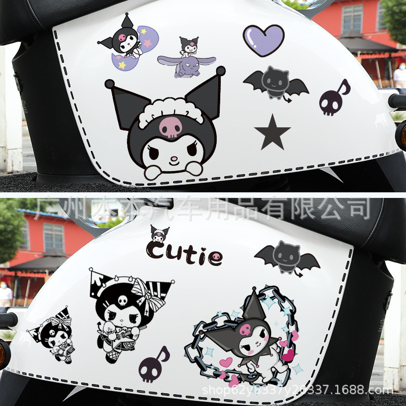Kuromi Dán Sanrio Dán Xe Máy Dán Tường Dán Xe Ô Tô Dán Tủ Lạnh Dán Chống Thấm Nước Dán 7AEZ