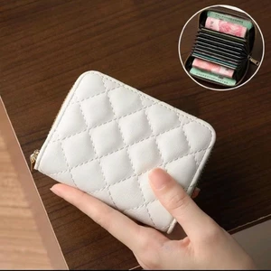 Ví Kẻ Sọc PU Cho Nữ, Ví Ngắn Cho Nữ, Ví Đựng Thẻ Phong Cách Hàng Quốc, Ví Nữ Dạng Gấp ( C 02 )
