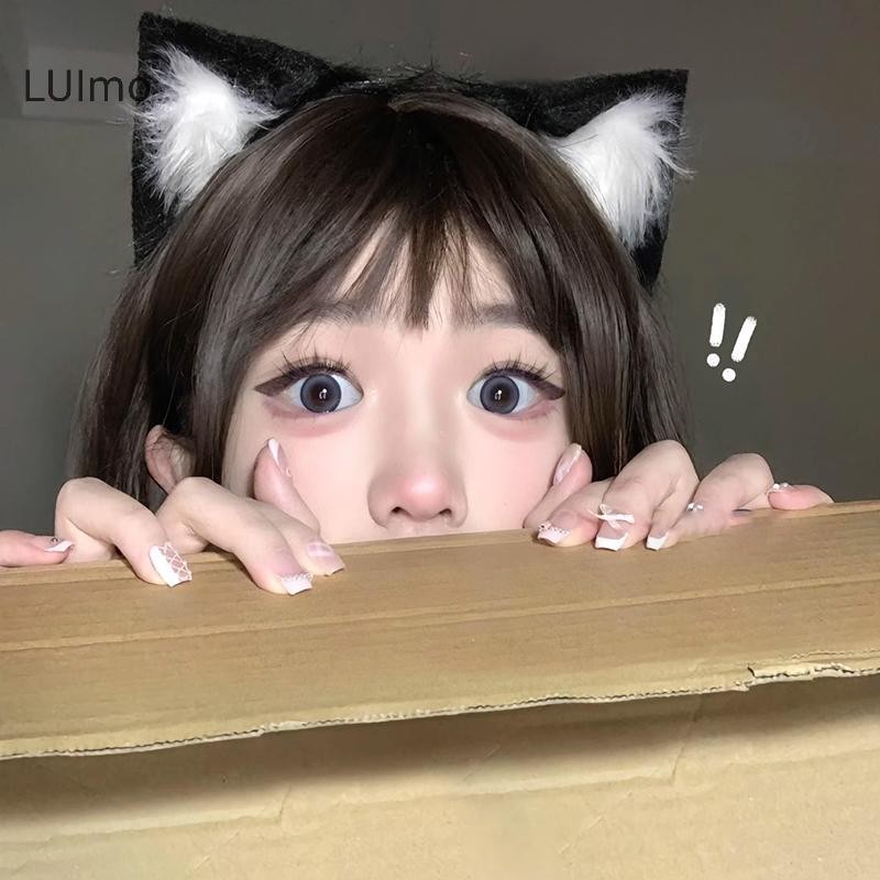 Luimo Hoạt Hình Sang Trọng Tai Dành Cho Nữ Cô Gái Cosplay Tóc Ngộ nghĩnh Dễ Thương Gothic Tóc Vòng Sáng Tạo Phụ Kiện Tóc Quà Tặng SBS