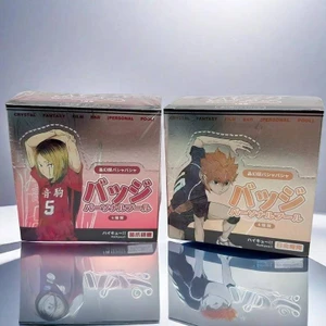 Haikyuu!! Bộ huy hiệu Chân nút 58mm kèm thẻ Acrylic có Hinata Shoyo và Kenma Kozume
