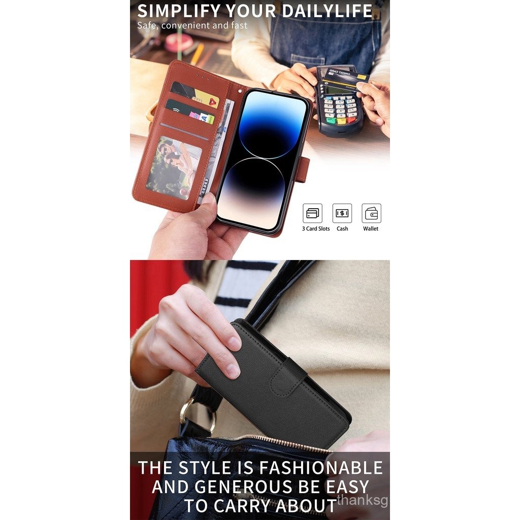 Ốp cho Oppo F7 F11 Find X2 X5 A36 A76 A96 A37 RENO Z reno2 f 2F 5F 3 4G 7 5 Pro 5g Ốp lật Bao Da PU Ví nam châm có khe đựng thẻ ảnh cầm tay dây đeo TPU mềm