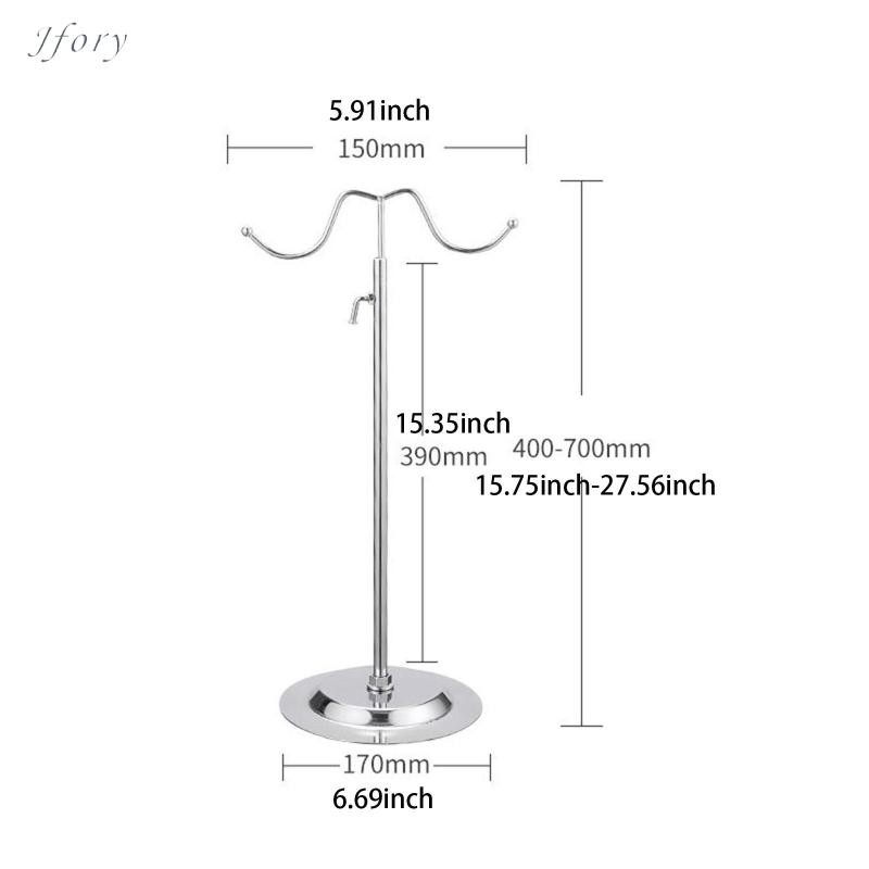 Giá đỡ trưng bày ví Jfory có thể điều chỉnh Trang trí nhà cửa Túi xách kim loại Giá trưng bày