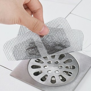 Lưới Lọc Rác Chống Tắc Set 10 Miếng Lọc Rác Nhà Tắm Miệng Cống Thoát Nước Chặn Côn Trùng 10x10cm ALINE