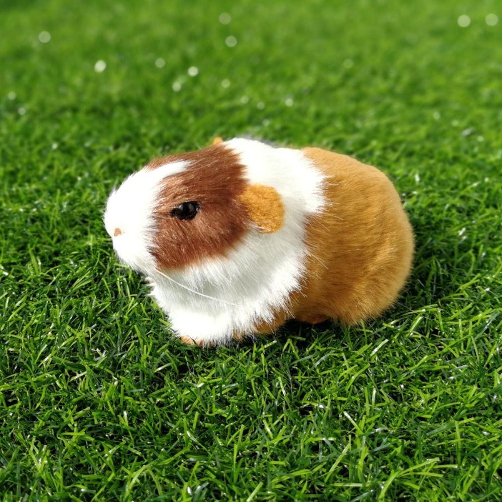 MONOSTYLE Đồ Chơi Hamster Nhồi Bông Sang Trọng, Mô Phỏng Lông Chuột Lang, Búp Bê Mềm Sống Động Trang Trí Nhà, Quà Tặng Cho Trẻ Em