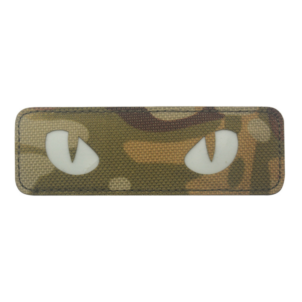 Patch_velcro mắt mèo dạ quang_chiến thuật_dã ngoại _retro