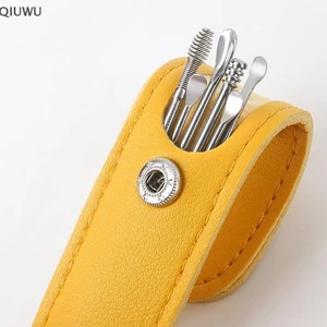 Qiuwu Ear Cleaner Wax Pickers Earpick Wax Remover Curette Ear Pick Cleaner Kit Spoon Care Ear Clean Tool.