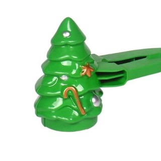 WEETW Santa Clau Snowball Maker Toy, Nhựa Santa Clau Cây Giáng Sinh Snowball Maker Clip, Tay Cầm Chống Trơn Trượt Di Động Chống Trơn Trượt Khuôn Làm Quả Bóng Tuyết Chiến Đấu