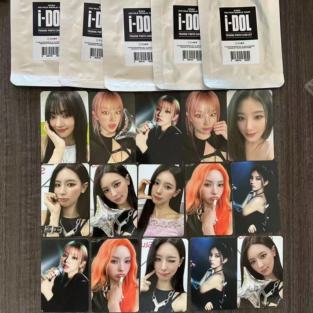 1 gói 2024 (G) I-DLE World Tour I-dol Trading Photo Card Set Gidle