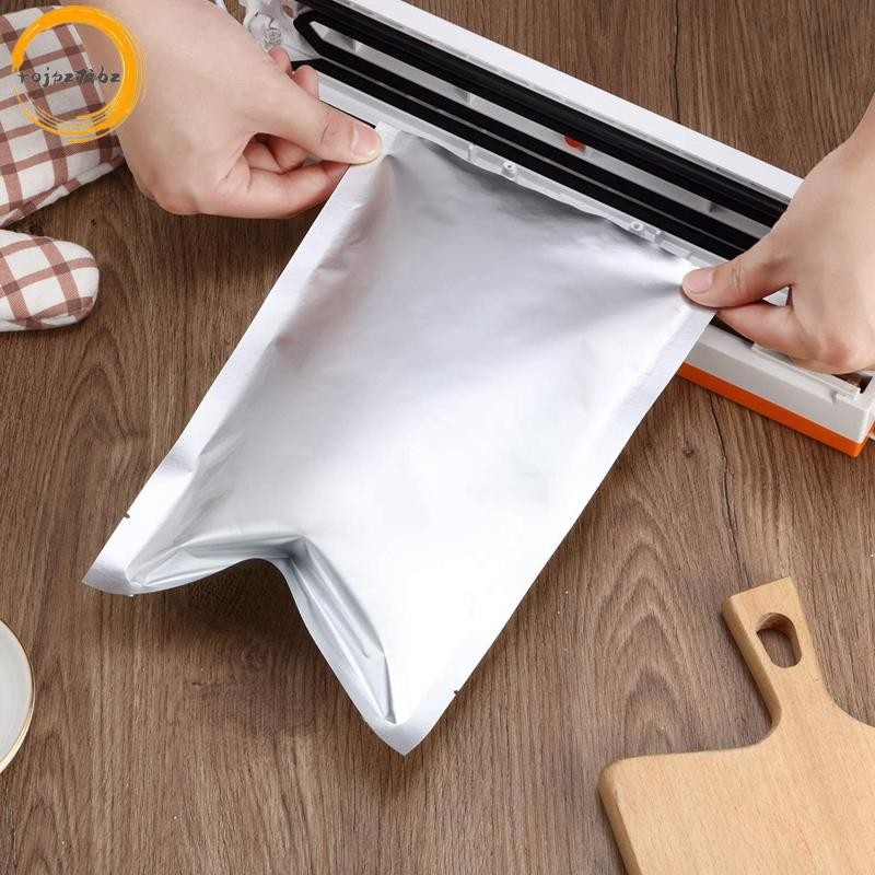 25 Miếng 3 Kích Cỡ Mylar Nhôm Lá Túi, Lá Phẳng Nhiệt Niêm Phong Túi Bảo Quản Túi Đựng Thực Phẩm Cà Phê Trà Đậu