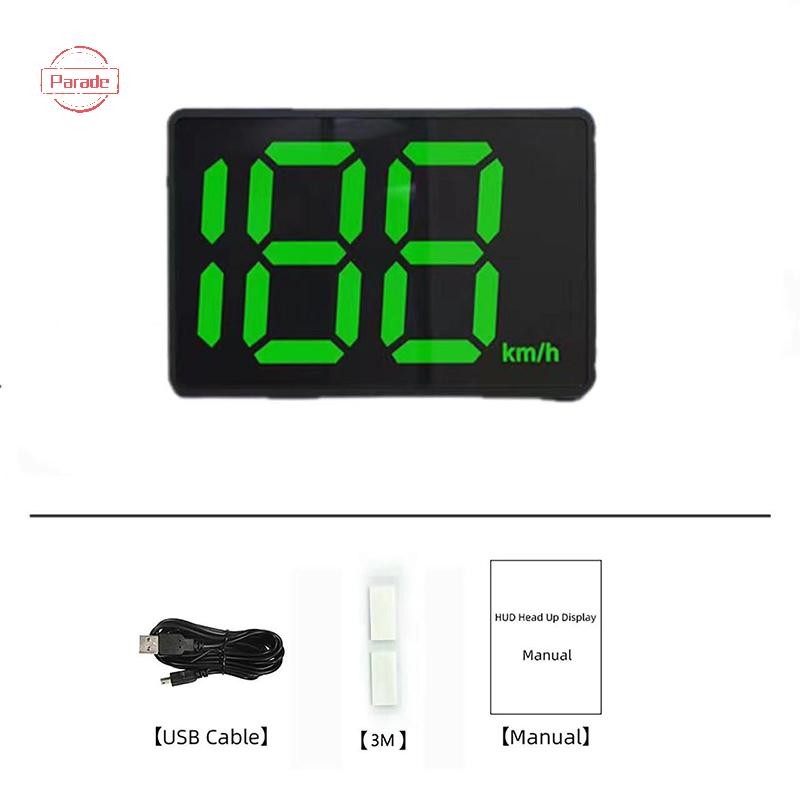 Parade GPS Đồng hồ tốc độ kỹ thuật số ô tô HUD -up Màn hình Eletronicos Tiện ích tốc độ Inteligentes cho tất cả các đồng hồ đo tốc độ ô tô KM / H VN