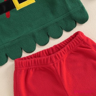 Mg-kid Ông Già Noel Bộ Trang Phục Lông Cừu Dài Tay Áo Co Giãn Eo Quần Mũ Trang Phục Hóa Trang Cho Giáng Sinh Halloween Đảng