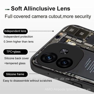 Iqoo Z9 z9x Ốp Turbo iqoo Z9 z9x 5g Ốp điện thoại chống sốc kèm tấm bảo vệ máy ảnh Ốp điện thoại pcba bảng mạch cho nam sinh viên max9
