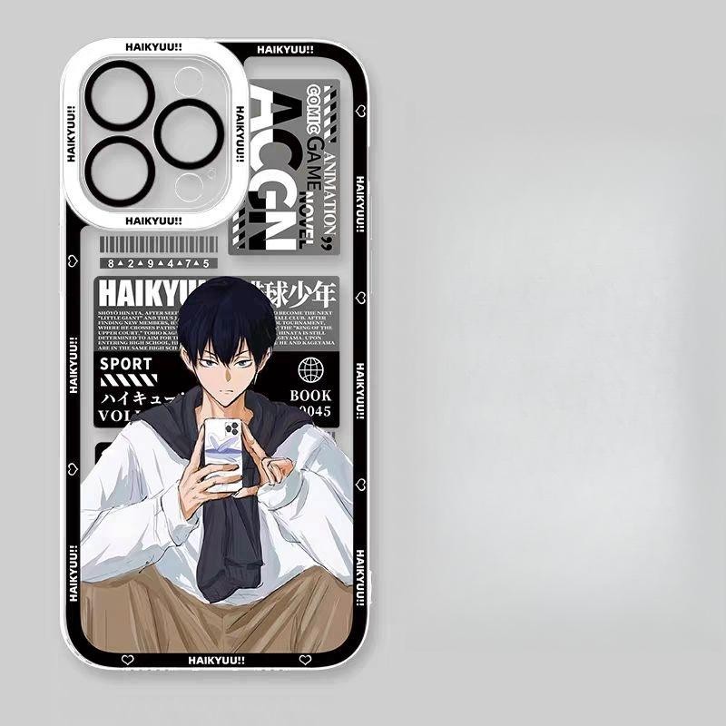 Ốp Lưng Điện Thoại Xiaomi Redmi Note 12 4G 12C 10C 9T A1 A2 9 Note 10 11 12 Pro 10S 11S 12S Ốp Lưng Anime Thoáng Mát Haikyuu Shoyo Hinata Tobio Kageyama Kozume Kenma Oikawa Tooru