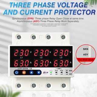 Bộ bảo vệ điện áp và dòng điện ba pha Thiết kế chế độ làm việc đồng bộ và không đồng bộ Nhiều bảo vệ với chức năng tắt nguồn tự động và đặt lại tự động