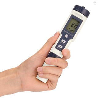Máy đo kiểm tra kết hợp đa tham số chuyên nghiệp 5 trong 1 PH / EC / TDS / Độ mặn / Nhiệt kế Máy kiểm tra đa chức năng kỹ thuật số Máy kiểm tra chất lượng nước