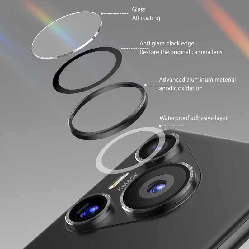 Huawei Pura70 Pura70Pro Pura70Plus Pura70Ultra Định Vị Kim Loại Sang Trọng Ống Kính Mắt Đại Bàng Kính Cường Lực Cho Huawei Pura 70 Pro Plus Siêu Chống Sốc Bảo Vệ Cản Ống Kính Điện Thoại