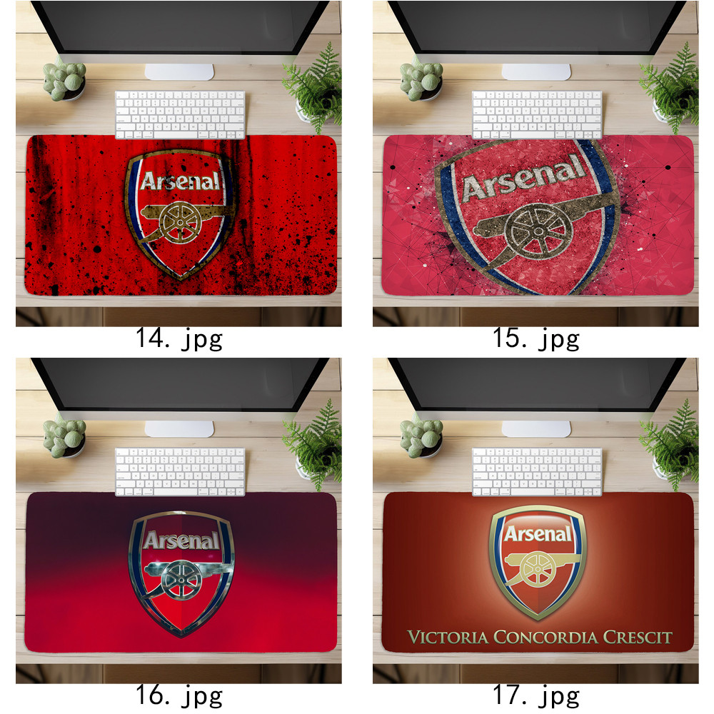 Arsenal F.C. Logo Mouse Pad In Nghệ Thuật Bàn Phím Máy Tính Bàn Phím Pad (60x30cm / 80x40cm)