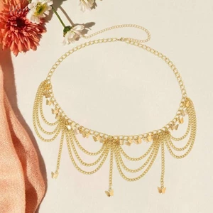 Dây Xích Thắt Lưng Nữ Dây Xích Kim Loại Thắt Lưng Đầm Mùa Hè Đi Biển Cơ Thể Trang Sức