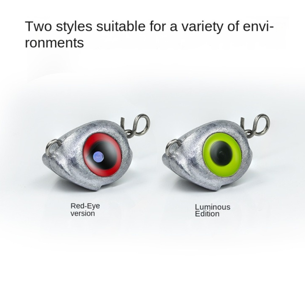 Đầu Jig Swimbait Mắt Lớn Phát Sáng, Cứng Mềm - Phù Hợp Cho Cá Nước Ngọt