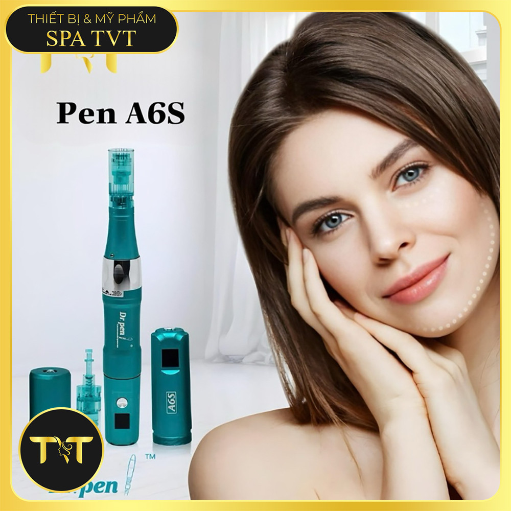 MÁY PHI KIM DR.PEN A6S TÍCH ĐIỆN 2 PIN – THU NHỎ LỖ CHÂN LÔNG, HỖ TRỢ CĂNG BÓNG VÀ TRẺ HÓA DA