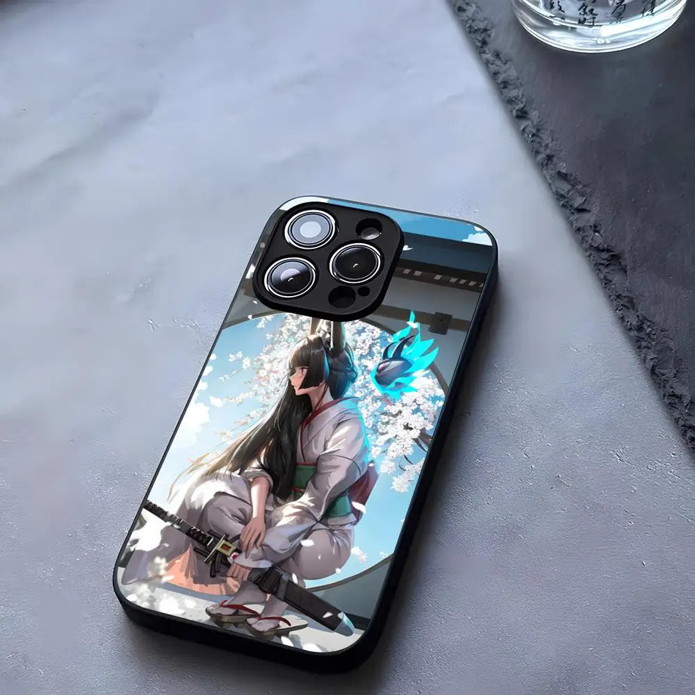 BK-2 Hoshimi Miyabi Ốp Điện Thoại Kính Cường Lực Cho iPhone 13 14 16 12 17.35 11 Pro XS Max Plus Mini X XR SE2020 Coque