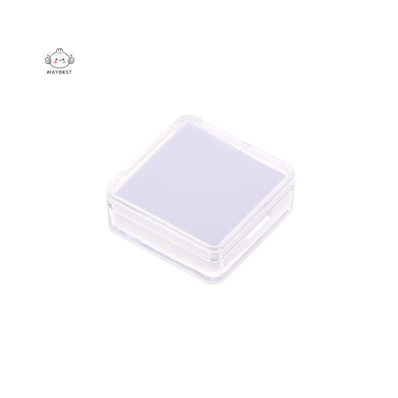 Maybest 1 Hộp Bảo Quản Trần Hộp Đựng Nhựa Hiển Thị Đá Quý Màu Có Đệm Bên Trong Đôi Hộp Đá Trần {VN}