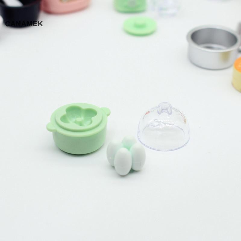 Canamek Bộ dụng cụ nhà bếp mô phỏng 1/12 cho nhà búp bê: lò nướng, nồi cơm thu nhỏ