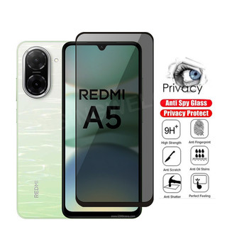 Phim bảo vệ màn hình riêng tư Redmi A5 A7 Pro A4 14C 14R 4G 5G 2025 Mặt trước Full Cover Phim bảo vệ Camera sau Chống nhìn trộm Full Cover Kính cường lực