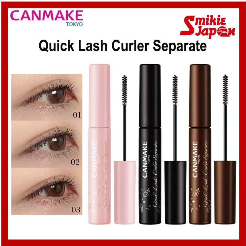 CANMAKE Quick Lash Curler Separate Long Mascara 01 Trong suốt 02 Đen 03 ...