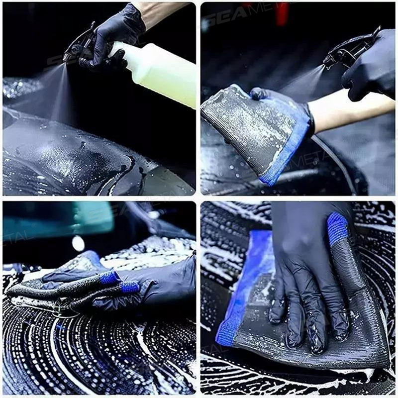 Khăn lau xe bằng đất sét SEAMETAL 30x30cm Khăn lau xe bằng đất sét ma thuật tẩy vết bẩn bùn 30x30cm
