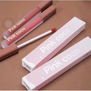 Son Kem Nhung Lì Nắp Đỏ Vuông Dài, Lên Màu Cực Chuẩn, Hottrend, Nội Địa Trung - PINK COCO - BE319
