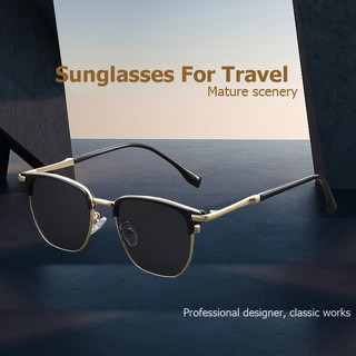 Kính râm lái xe mới nam nữ màu đen nguyên bản dành cho nam du lịch câu cá ngoài trời chống tia cực tím