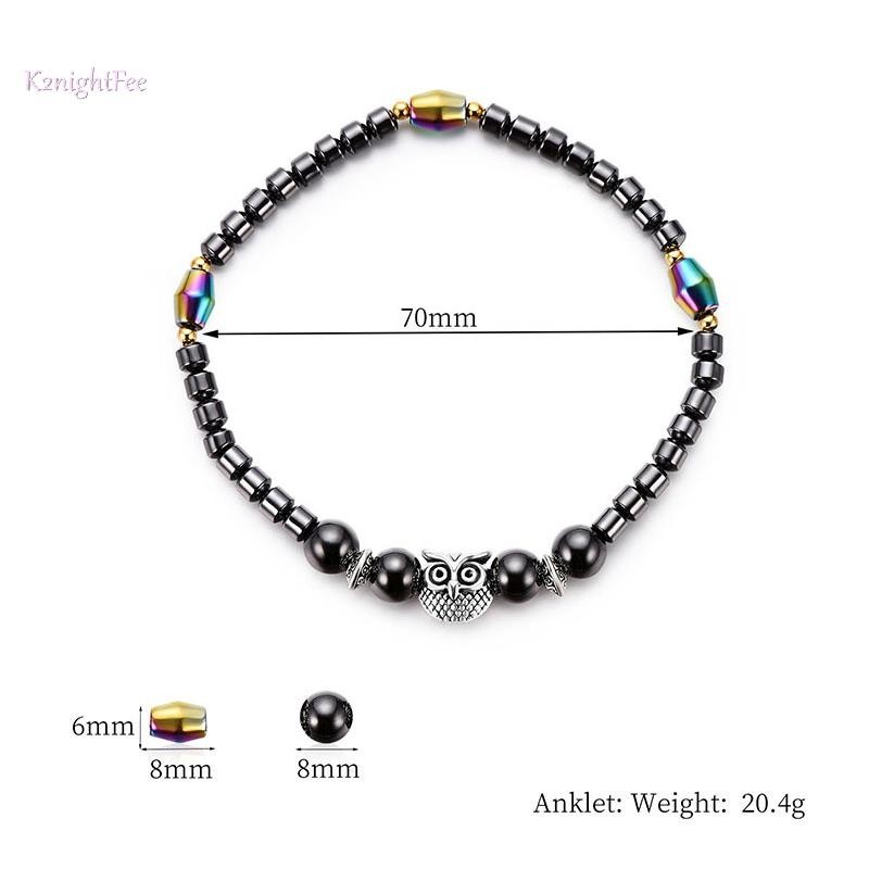 K2nightFee Giảm Cân Vòng Chân Từ Tính Cho Nữ Cú Động Vật Vòng Tay Đá Vòng Chân Giảm Đau Giảm Béo Sức Khỏe Trang Sức VN
