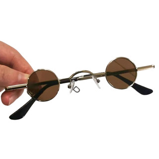Kính râm tròn cổ điển thời trang nhỏ sang trọng Unisex Prop Kính râm gọng tròn để chụp ảnh Tiệc hẹn hò