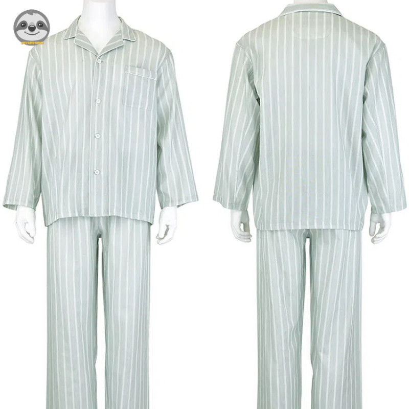 Phong cách Nhật Bản Muji Style / Bộ đồ ngủ liền mạch gạc hai lớp / Bộ đồ mặc nhà mỏng dành cho nam nữ
