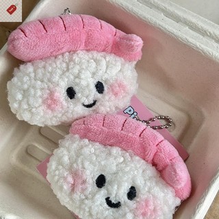 ALIK Sweet Sushi Sang Trọng Búp Bê Nhồi Bông Mềm Búp Bê Móc Khóa Xe Chìa Khóa Ba Lô Mặt Dây Chuyền Túi Đi Học Trang Trí Cặp Đôi Quà Tặng VN