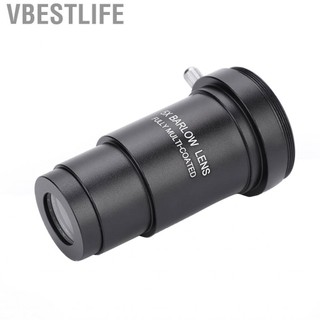 VBESTLIFE Ống kính Barlow Hợp kim nhôm 5x Đa lớp Độ phóng đại 1,25 5X