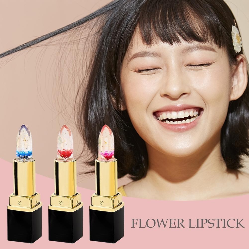 Son môi hoa thạch thay đổi màu sắc lâu trôi dưỡng ẩm Rosetimes Balm Lip O6f3