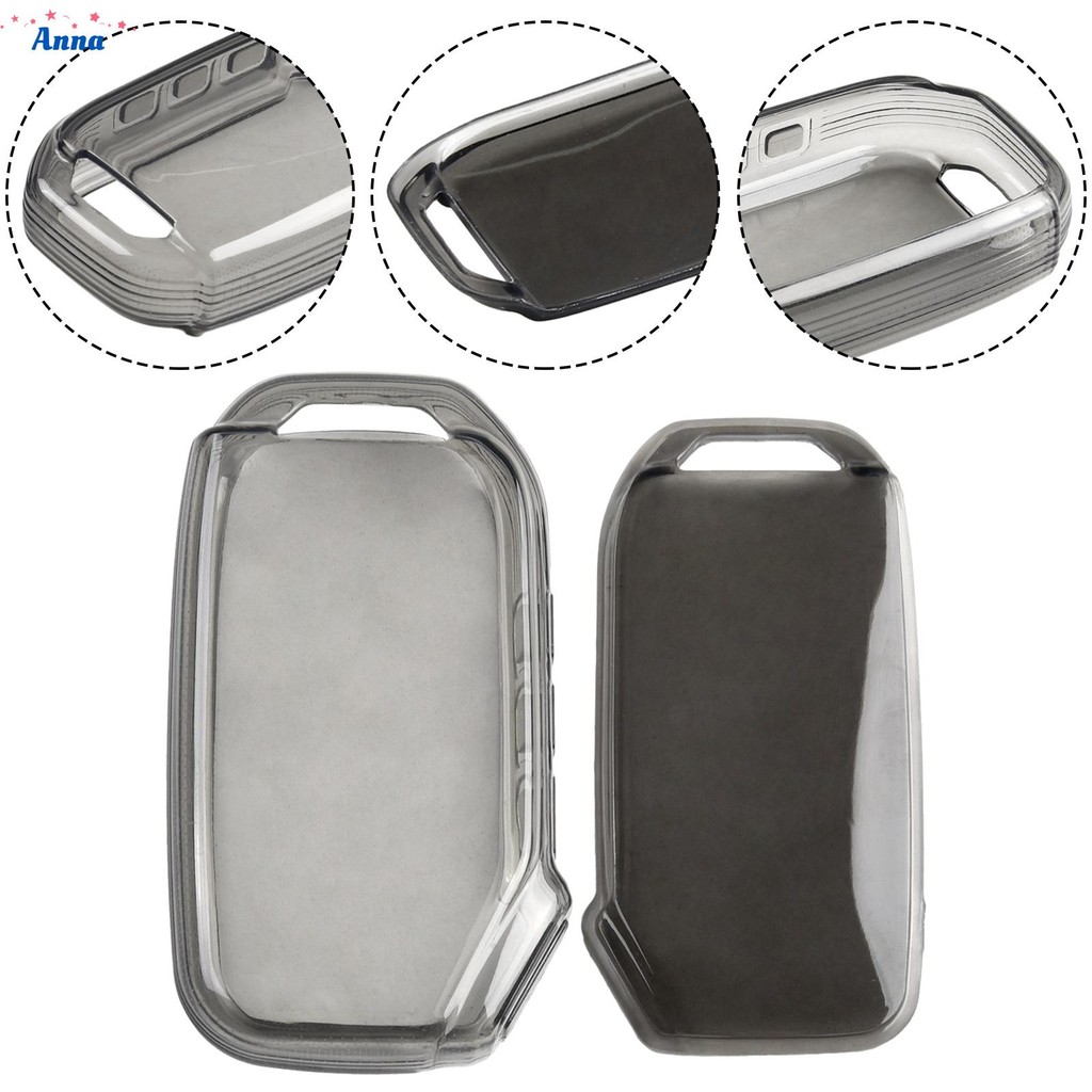 【Anna】Key Case K3 K5 K8 Key Fob TPU Transparent Black CRYSTAL CLEAR For Kia Forte Soul