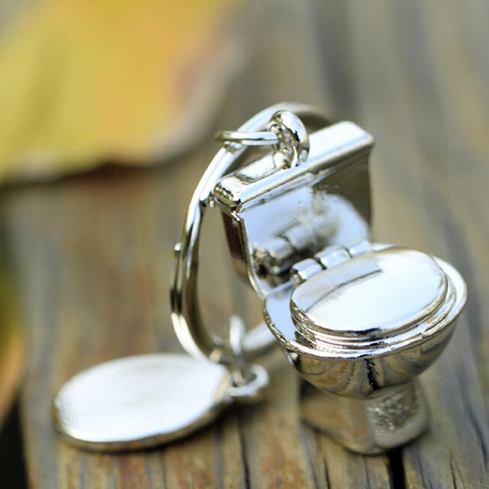 Cá rô phi Dễ Thương Nhà Vệ Sinh Mãi Mãi Móc Khóa Kim Loại Móc Khóa Keyfob Quà Tặng Sáng Tạo HEVN